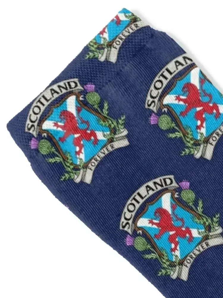 Scotland Forever, Scottish Lion, Flag and crest Socks short Crossfit cotton Non-slip Socks Male Women's