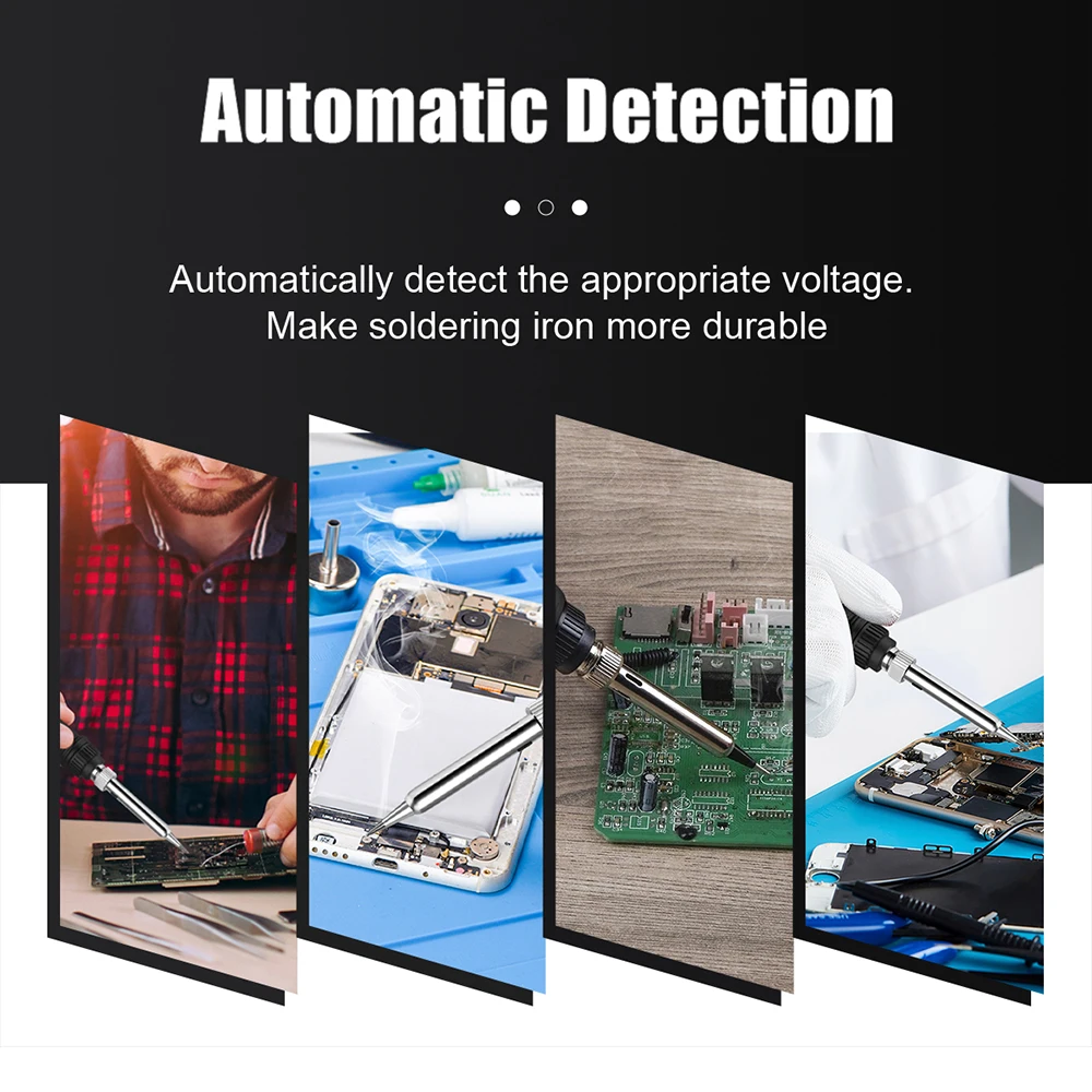 Imagem -06 - Jcd Digital Display Ferro de Solda Temperatura Ajustável Repair Tool Grupo Kit de Solda Profissional com Ponta de Estanho 80w