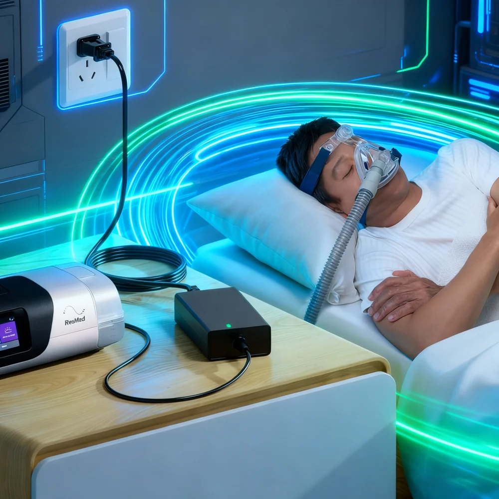 محول تيار متردد 65 وات 24 فولت لـ ResMed AirSense 11 - بديل PSU E1399 39205 38828، متوافق مع AirMini AutoSet Elite، CPAP Power