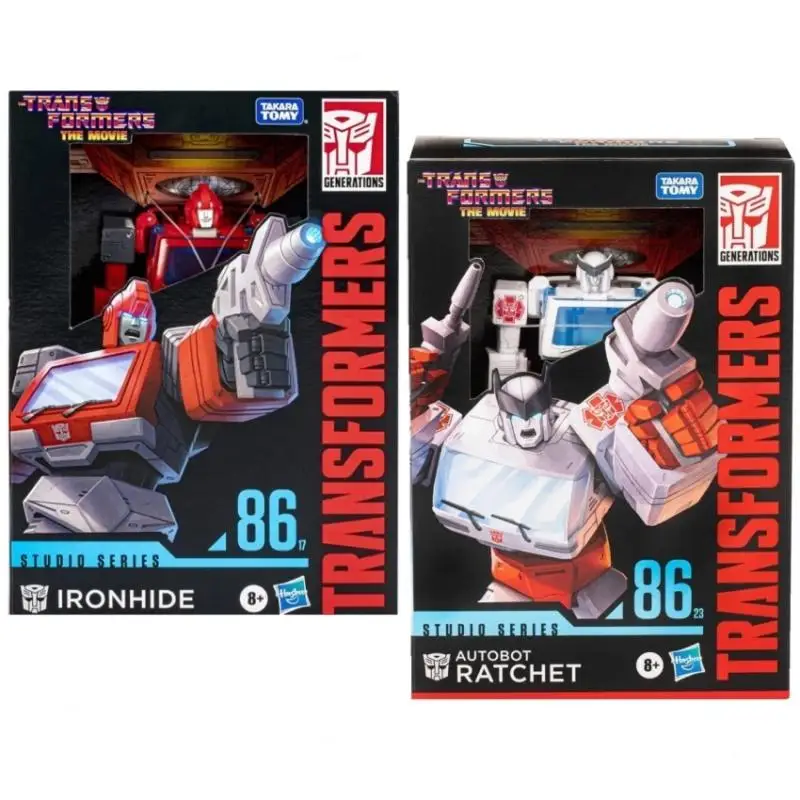 

Hasbro Transformers Studio Series SS86-17 Voyager Ironhide SS86-23 Voyager Autobot Ratchet Action Figure Robot Toys Gift