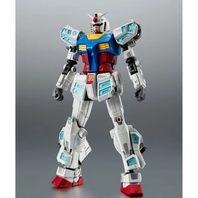 بانداي حقيقية روبوت الأرواح أنيمي الشكل RX-78F00/E جاندام ألعاب شخصيات الحركة لصبي أطفال هدية تحصيل نموذج الحلي