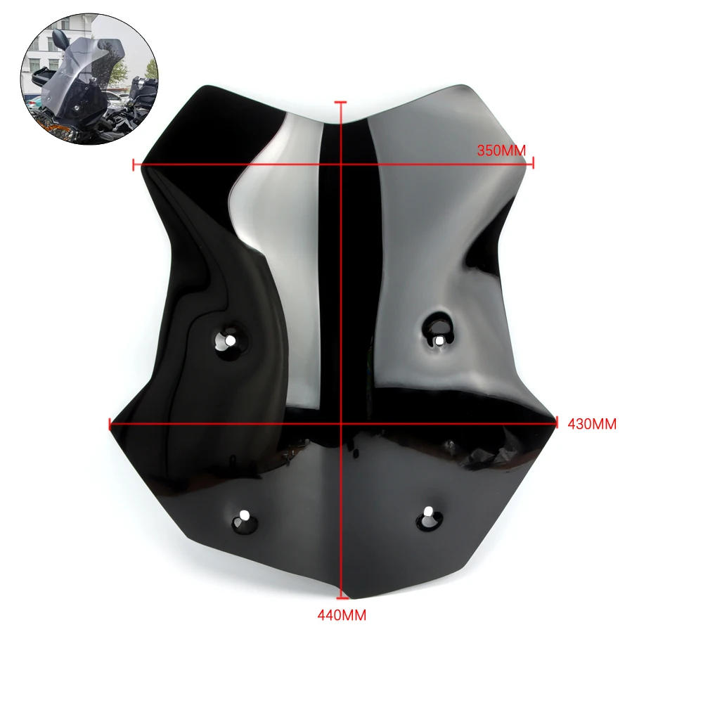 For BMW F850GS ADV Adventure F750GS Motorcycle Windscreen Windshield Heightened Windshield Front Glass Protector Accessories