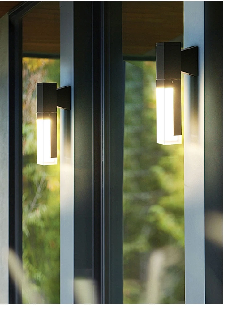 Outdoor wall lamp, solar wall lamp, exterior wall lamp, courtyard balcony wall lamp