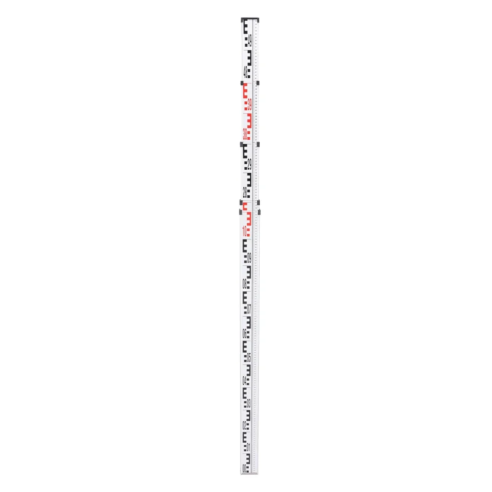 peiqiL9S8 Wider 72mm Telescopic Aluminum Leveling Staff With Dual Scales  4M 5M 7M For Option