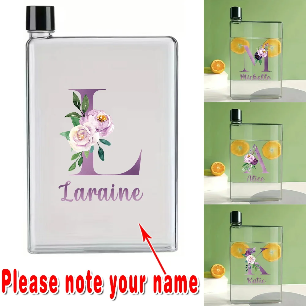 

Customized Name 420ml Transparent Water Bottle Leakproof Refillable Lightweight e Hydration Jug for Travel Coffee Sports Bottle