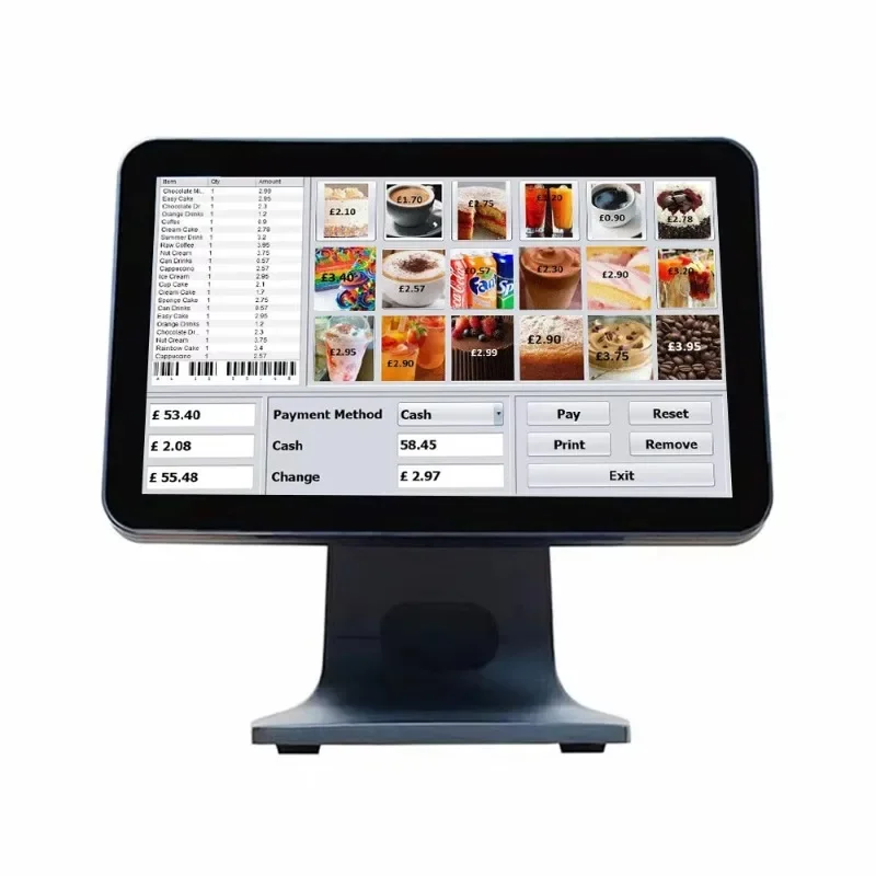 

Pos System Window 10 With Dual Screen Scanner Cash Draw Card Reader Pos Machine