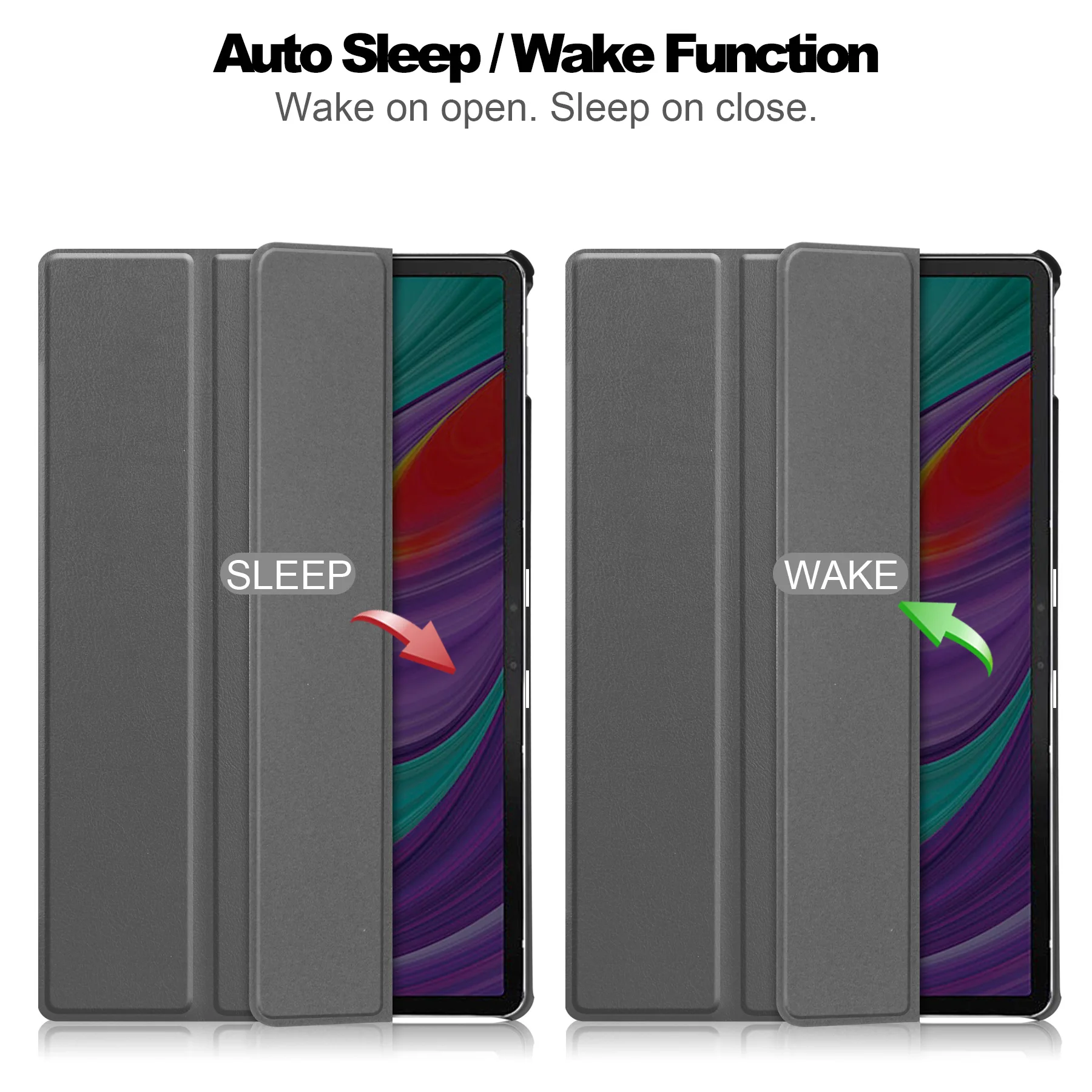 Capa para Lenovo Tab P11 Pro / Xiaoxin Pad Pro TB-J706F J716F – Capa Tripla em PU Couro com Suporte, Função Smart Wake/Sleep, Protetora para Tablet 11.5 Polegadas
