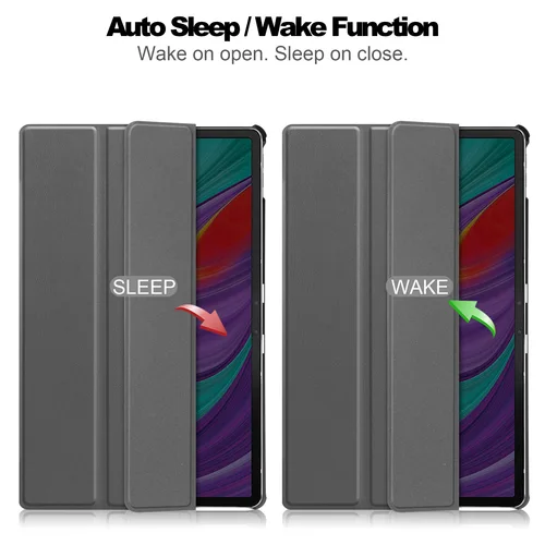 Imagen 2 del producto Funda para Lenovo Tab P11 Pro / Xiaoxin Pad Pro TB-J706F J716F – Funda Trifold de PU Cuero con Soporte, Función Smart Wake/Sleep, Protectora para Tableta de 11.5 Pulgadas