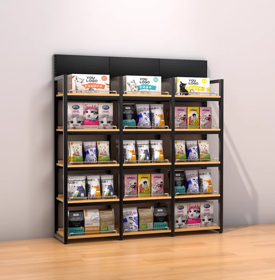 

Convenience store shelves Supermarket drugstore stationery store snack store Multi-layer wall shelf shelves display shelves