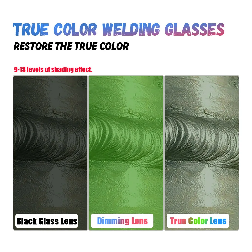 Welding Helmet Welder Mask Chameleon Large View True Color Solar Power Auto Darkening Welding Mask For Welding Grind Cut Machine