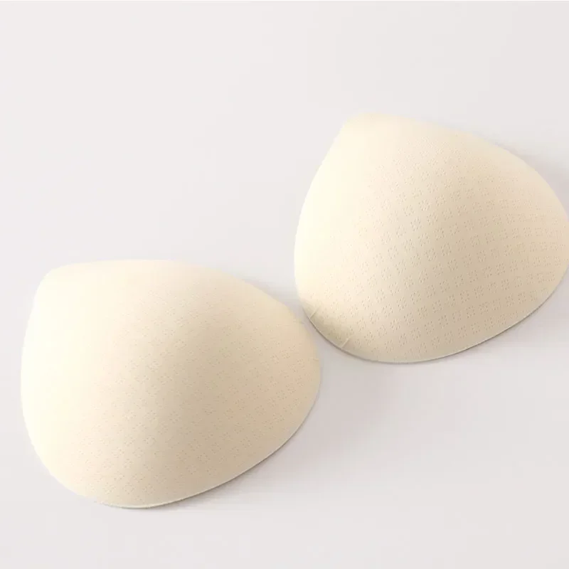 2PCS Thick Latex Bra Pads Push Up Breast Enhancer Removeable Bra Padding Inserts Cups for Swimsuit Bikini Padding