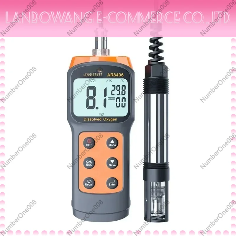 AR8406 Portable dissolved oxygen meter Dissolved oxygen meter Aquaculture fish pond oxygen content detector