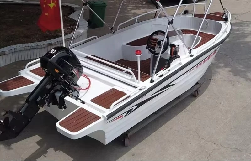 2026 New Design 420 Leisure Small Speed Boat With Outboard Engine 4.2m Luxury Yacht 14ft Aluminium Fishing Boat