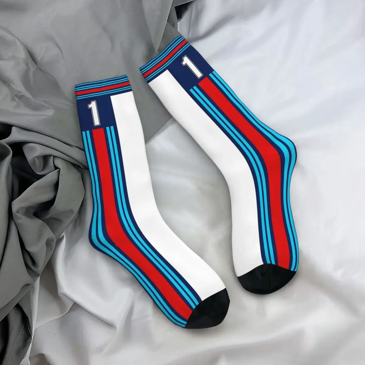 Martini Racing Livery Socks Harajuku High Quality Stockings All Season Long Socks Accessories for Unisex Christmas Gifts