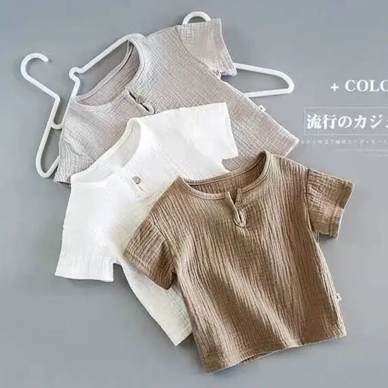 Da 1 a 5 anni 2 pz/set cotone e lino retrò bambini vestiti per bambini vestiti ragazzi ragazze set di abbigliamento 2023 vestiti estivi per neonate