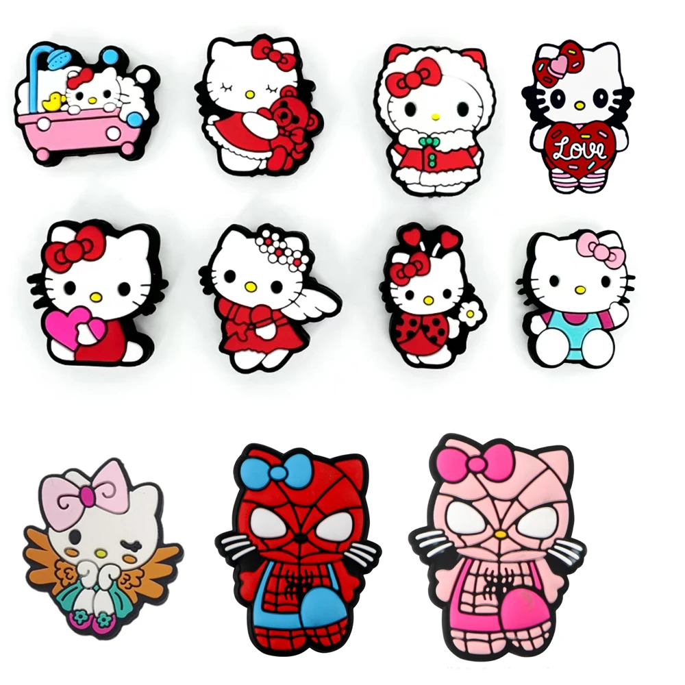 10pcs Hello kitty Silicone focal Beads For Jewelry Making DIY Nipple Chain Bead Pen Handmade Accessories