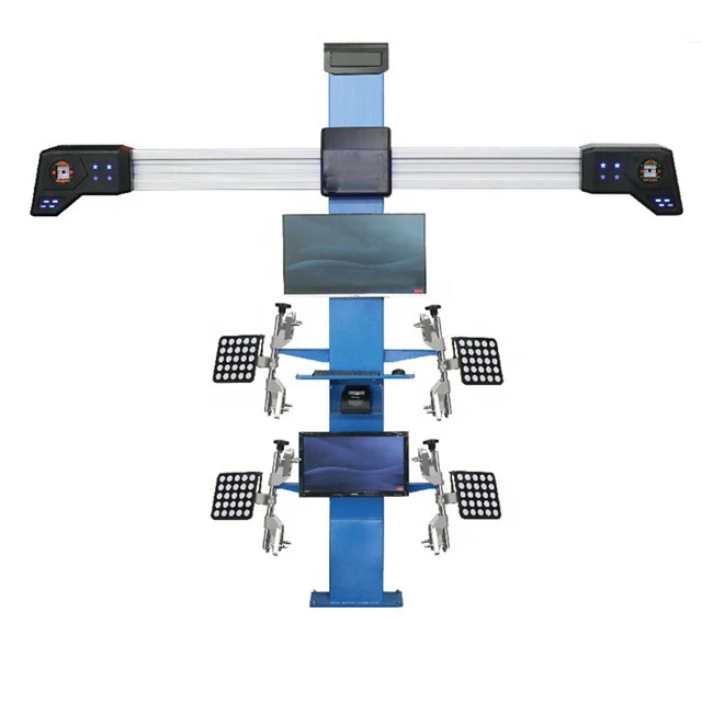 New Adjustable Complete Sensors Laser Wheel 3D Alignment Car Tire Balancer 110V/220V High Precision 147KG Max Wheel Weight Tire