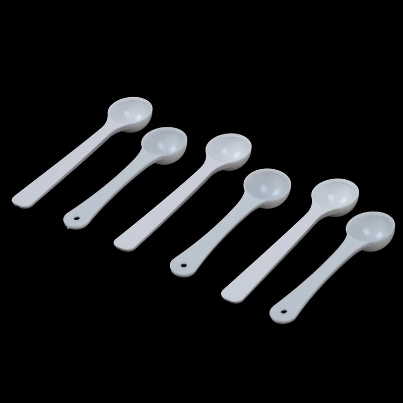 【SE】20PCS 1g White Plastic Food Grade PP Plastic DIY Baking Supplies Measuring Spoon Gram Scoop Food Baking Medicine Powder