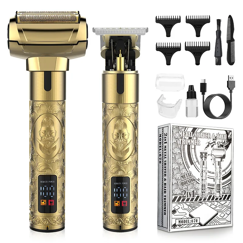 Multifunctional Electric shaver for men's household carving Hair clipper two in one Razor