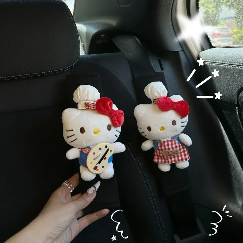sanrio hello  Kitty Shoulder Protection Cover, Seat Belt Decoration, Car Wear resistant Protection Cover, Four Seasons Universal