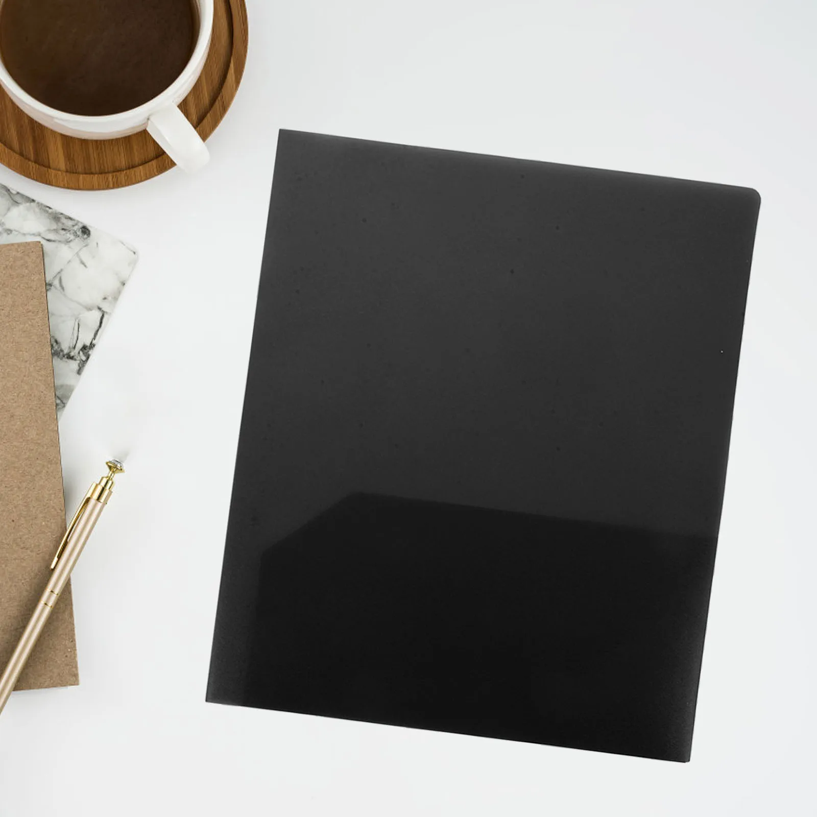

6Pcs A4 Folder Dual Pocket Design Pp Material for School College Office Document Organization
