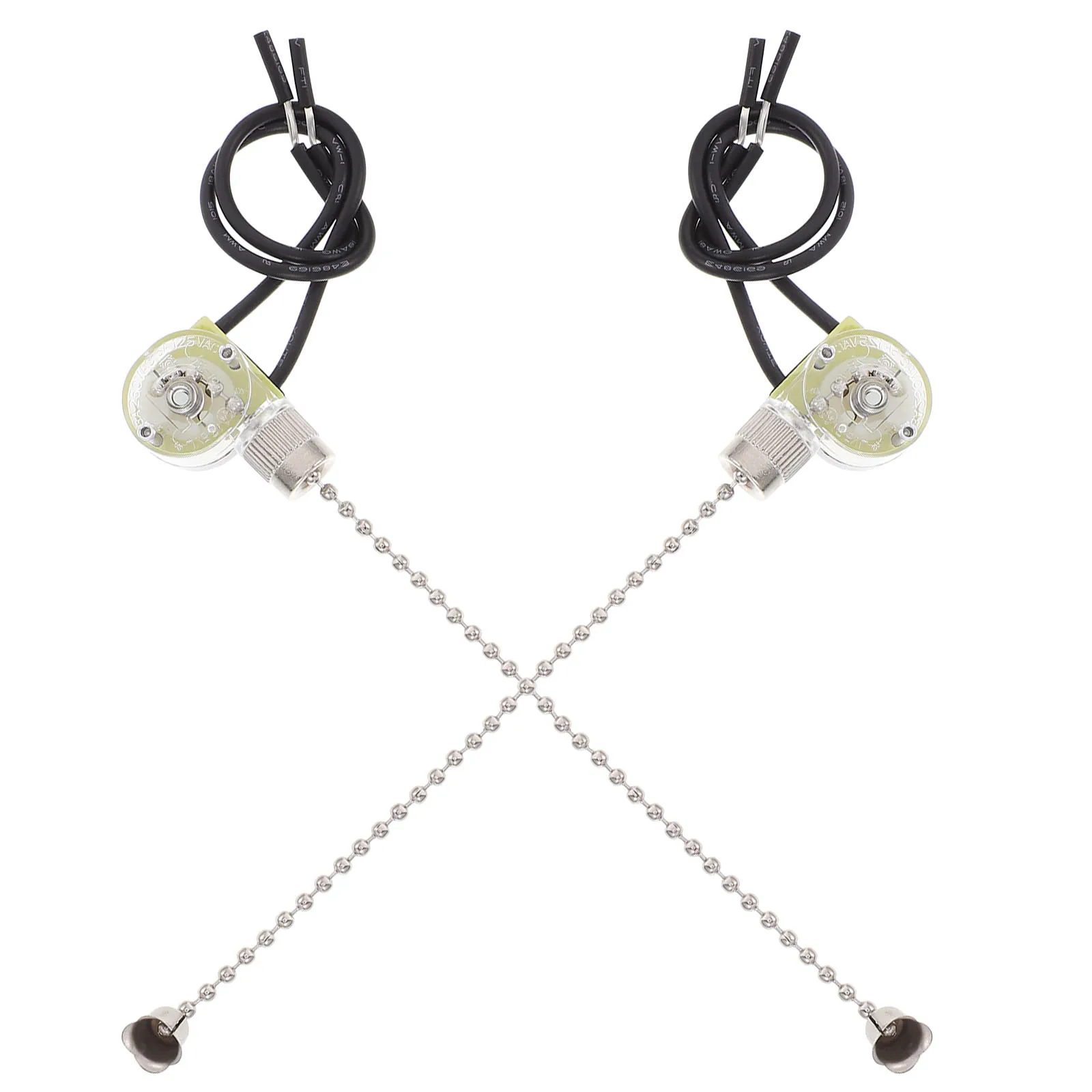 

2Pcs Fan Lamp Chain Pull Switch Ceiling Light Extender Chains Accessories Fine Material Home Decor Bathroom Hardware
