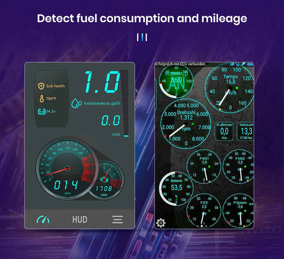 ماسح تشخيص أعطال السيارة ، OBD2 ، V1.5 ، ELM327 ، بلوتوث ، OBD كامل ، وظيفتين ، أندرويد ، IOS ، راديو دي في دي