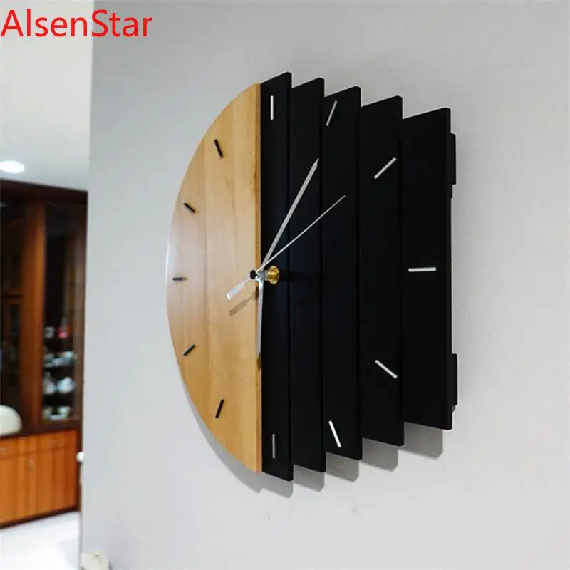 

Abstract Industrial Style Wall Clock Simple Creative Living Room Bedroom Wall Hanging Quartz Clock Watch Coffee Home Decoration