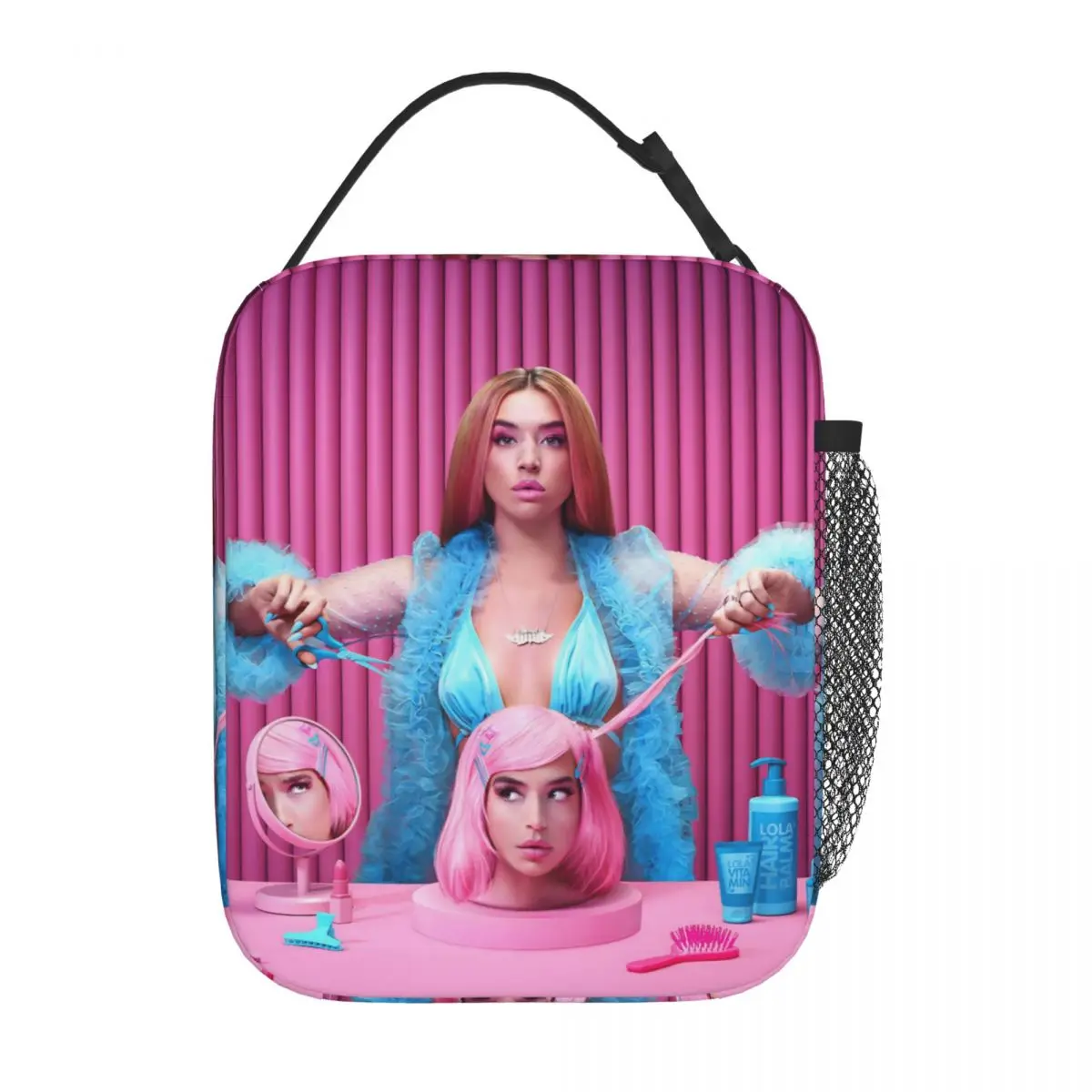 L-Lolas I-Indigos Spanish Singer Insulated Lunch Bag Thermal Bag  Meal Container High Capacity Lunch Box Tote Food Handbags