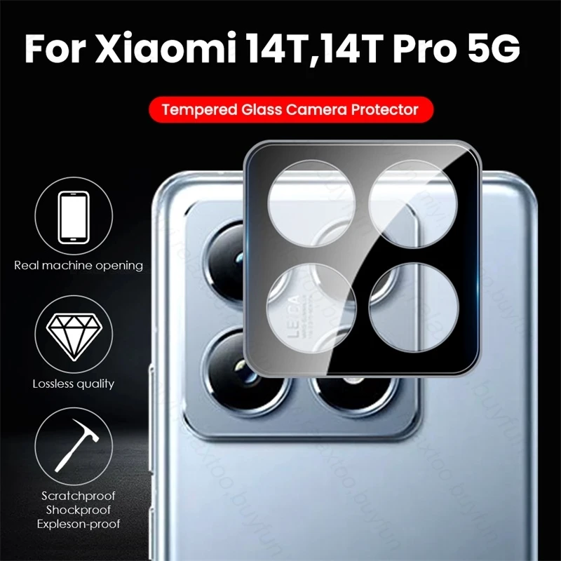 HD Back Camera Protector Case For Xiaomi14T Xiaomi 14T 14 T Pro T14 14TPro 5G 3D Lens Tempered Glass Cover on Xiomi Xiaomy Mi14T