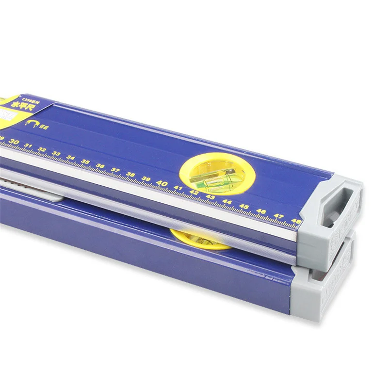 400MM/500MM Regla de nivel de burbuja magnética, regla de burbujas de equilibrio de alto rodamiento, inclinómetro de nivel de escala de ángulo Horizontal para decoración del hogar DIY