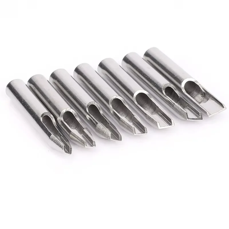 A33Z-22Pcs Tattoo Tips Full Set 304 Stainless Steel Set Body Art Tattoo Shader Liner Nozzle Tip For Tattoo Needles