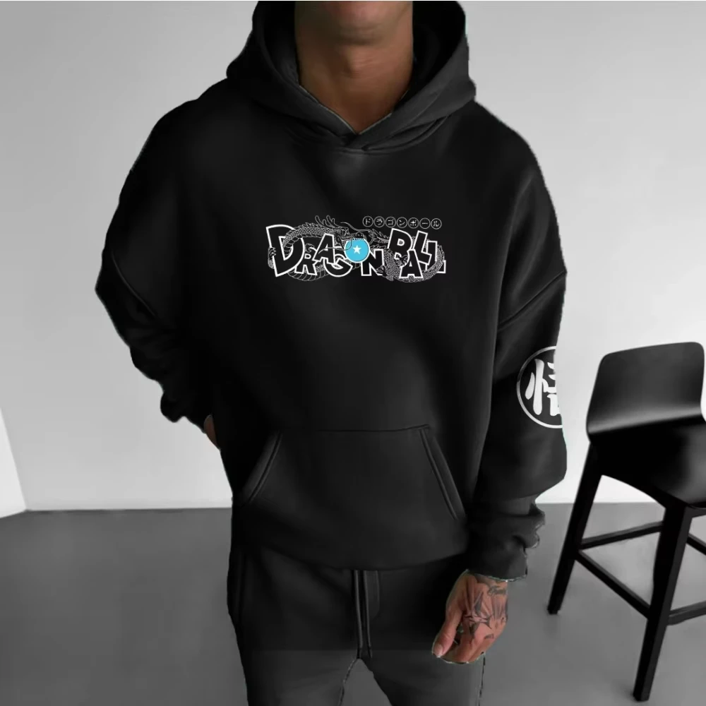 Dragon Ball – sweat à capuche pour hommes et femmes, transformé en Wukong Anime, tenues Parent-enfant pour hommes et garçons, automne et hiver