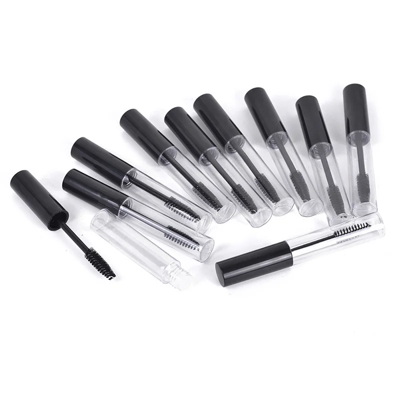 

30/50/100PCS/LOT 10ml Clear Fine Mascara Plastic Brush Eyeliner Tube Makeup Separate Sample Bottle