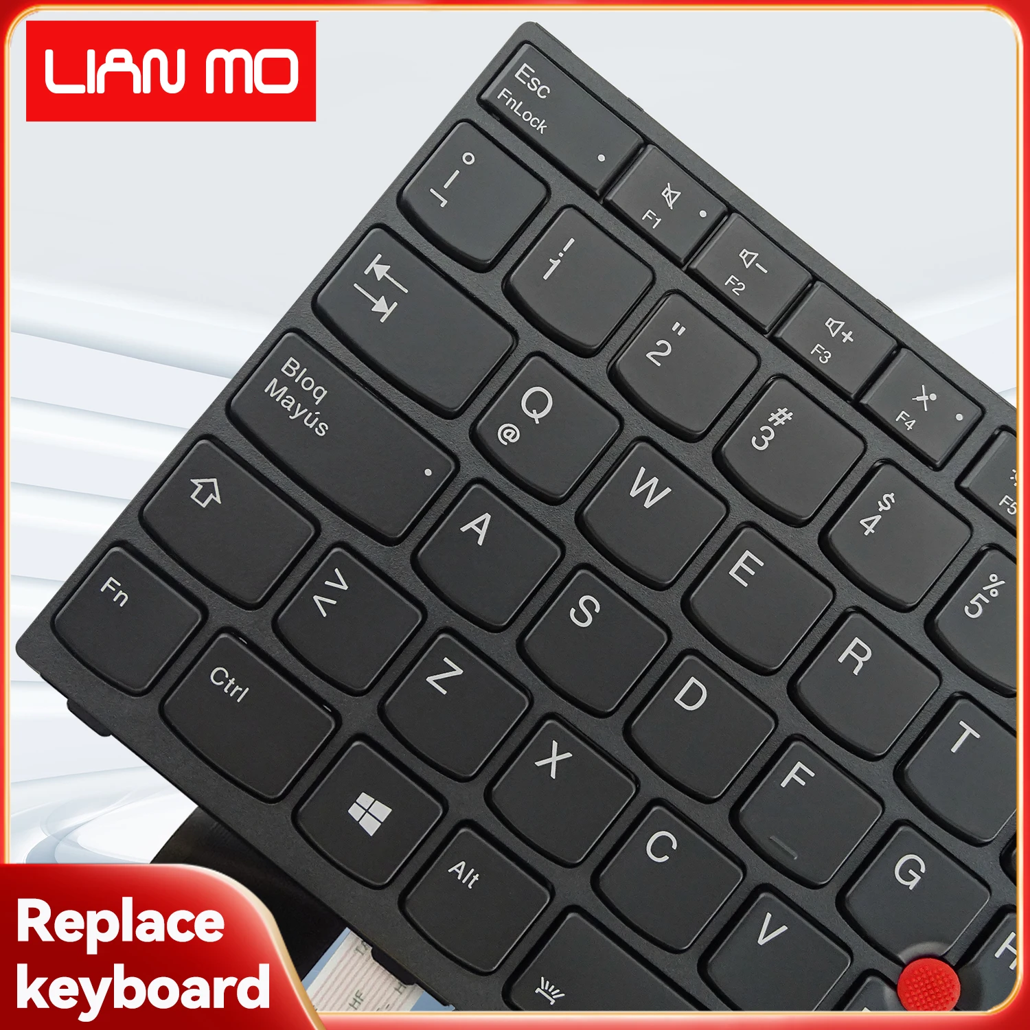 Latin Spanish Layout Suitable for Lenovo ThinkPad L14 Gen1 / L14 Gen2 Backlit Keyboard