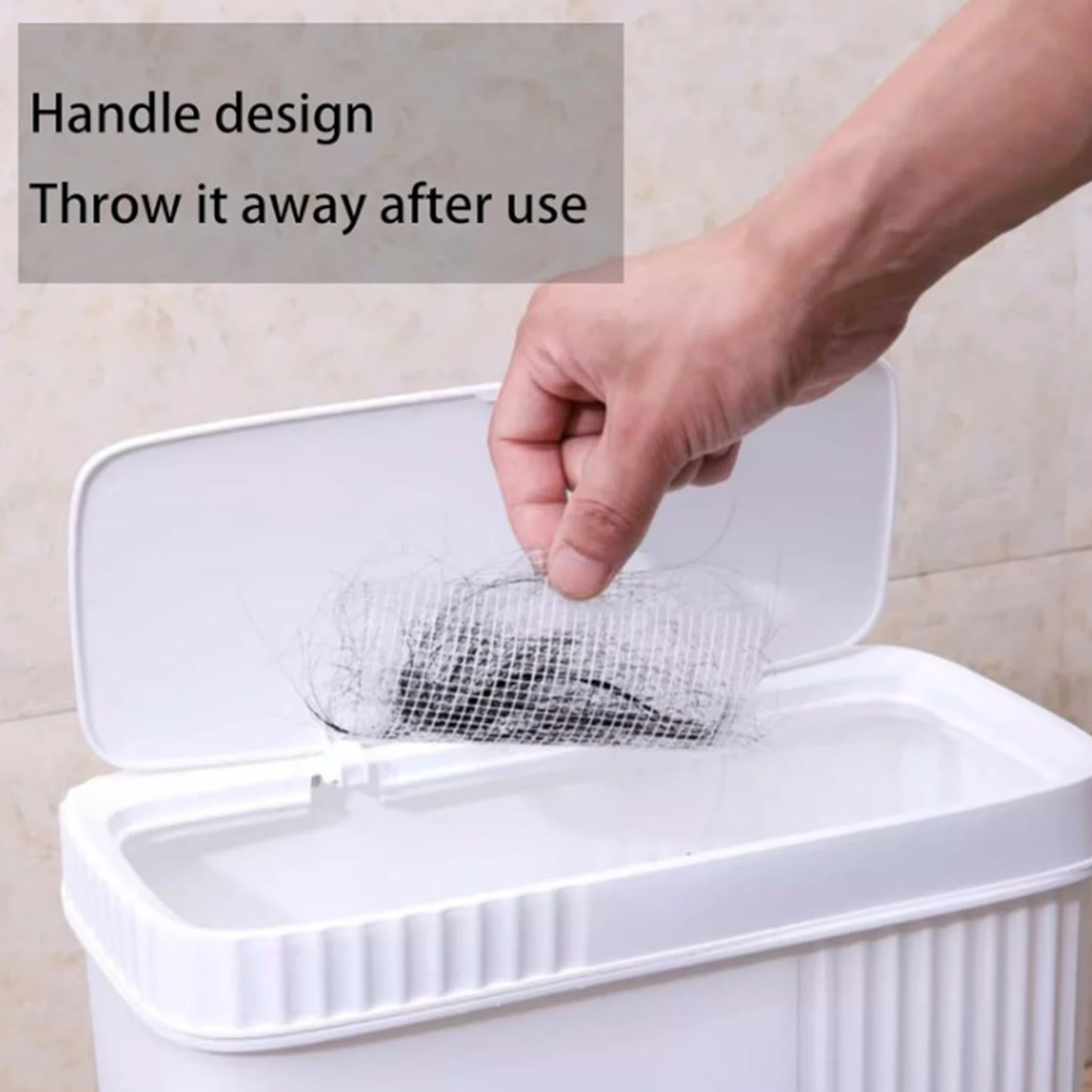 Disposable Shower Drain Cover Anti Clogging Floor Drain Mesh Stickers Cover for Bathroom Laundry Bathtub