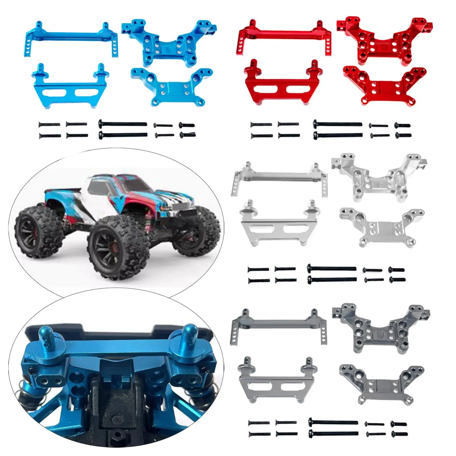 

Aluminum Alloy F/R Body Pillars Shock Towers Sturdy for 16210 H16 H16BM
