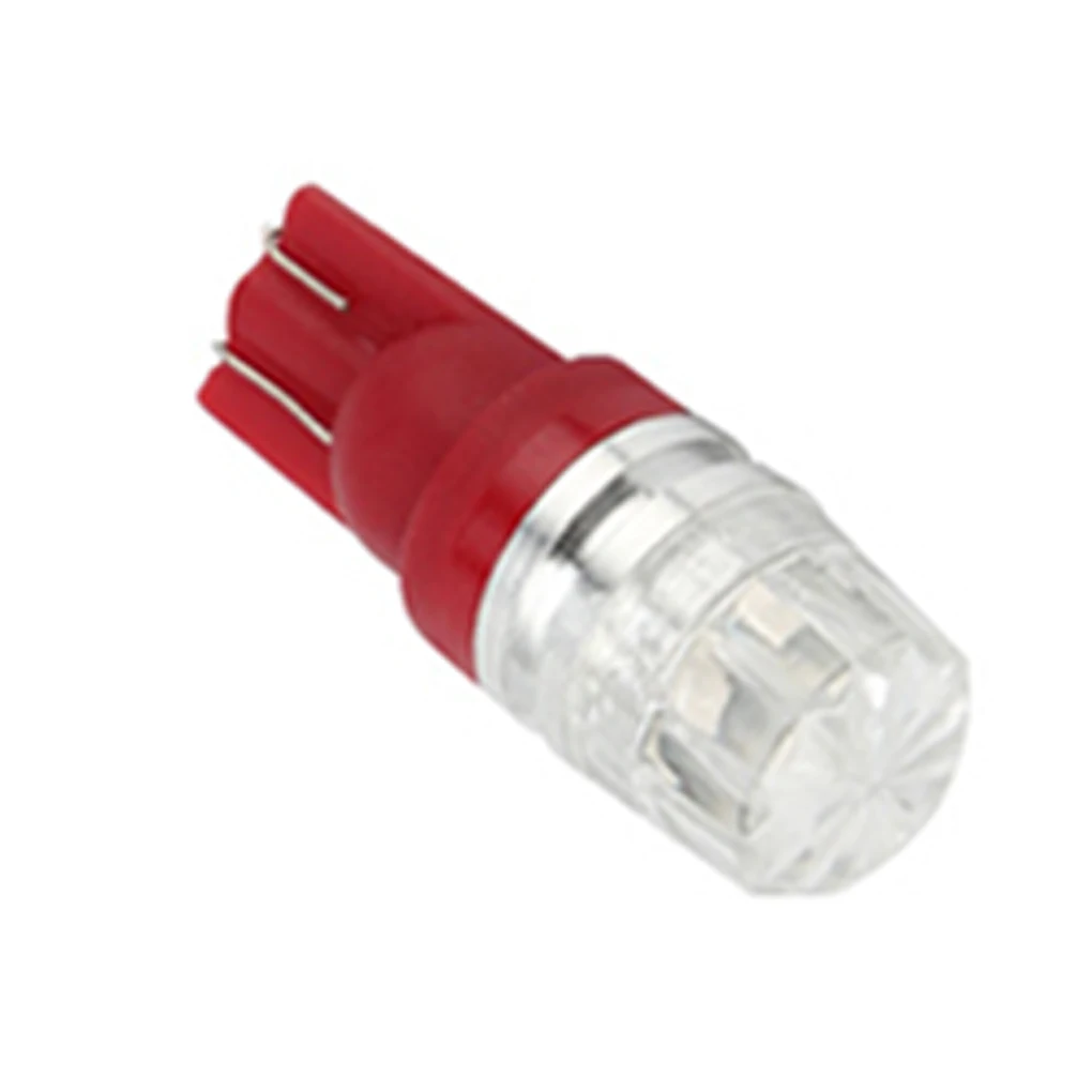 10PCS Waterproof T10 5730 8W Car LED Prism Lens Decoding License Plate Light Reading Light Bulb 12V