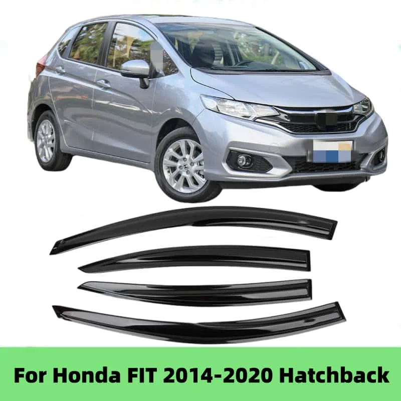 For Honda FIT 2014 2015 2016 2017 2018 2019 2020 Car Styling Accessories Window Visor Deflector Window Rain Guard Cover