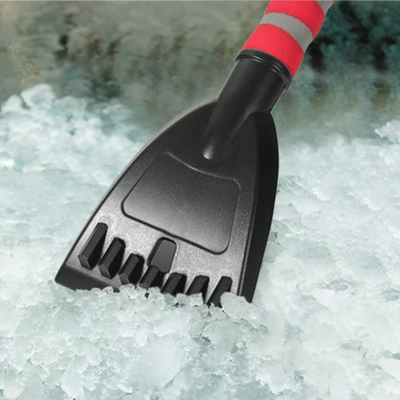 Winter Detachable Car Snow Sweeping Shovel Two IN ONE Ice Scraper 360° Rotatable Motorcycle Car Snow Sweeping Brush Car Clearing