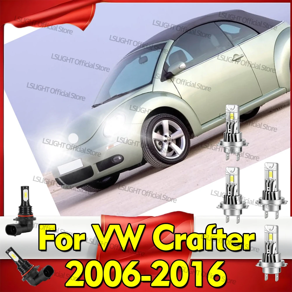 

2/6x LED Headlights 6000K Fog Bulbs For VW Crafter 2006-2016 2007 2008 2009 2010 2011 2012 2013 2014 2015 Auto HeadLamps 30000LM