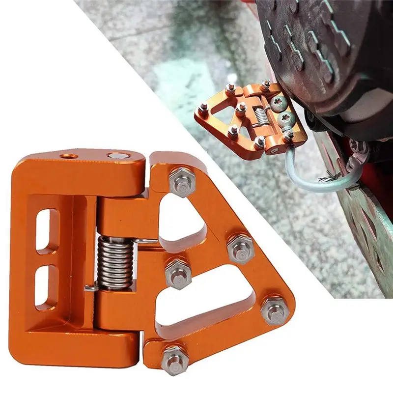 Reliable Motorcycle Folding Rear Brake Pedal Step Tip Plate For 125 200 250 300 500 EXC XC XCF XCW SX SXF EXCF Tpi 6D