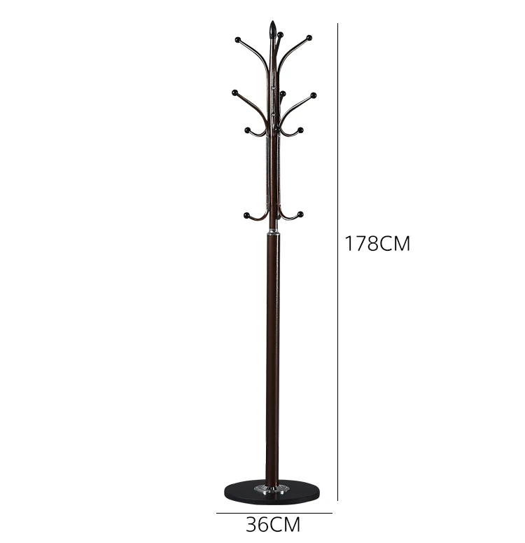 Wrought Iron Coat and Hat Floor Hanger Bedroom Simple Modern Bag Rack Storage Rack Living Room Home Clothes Rack