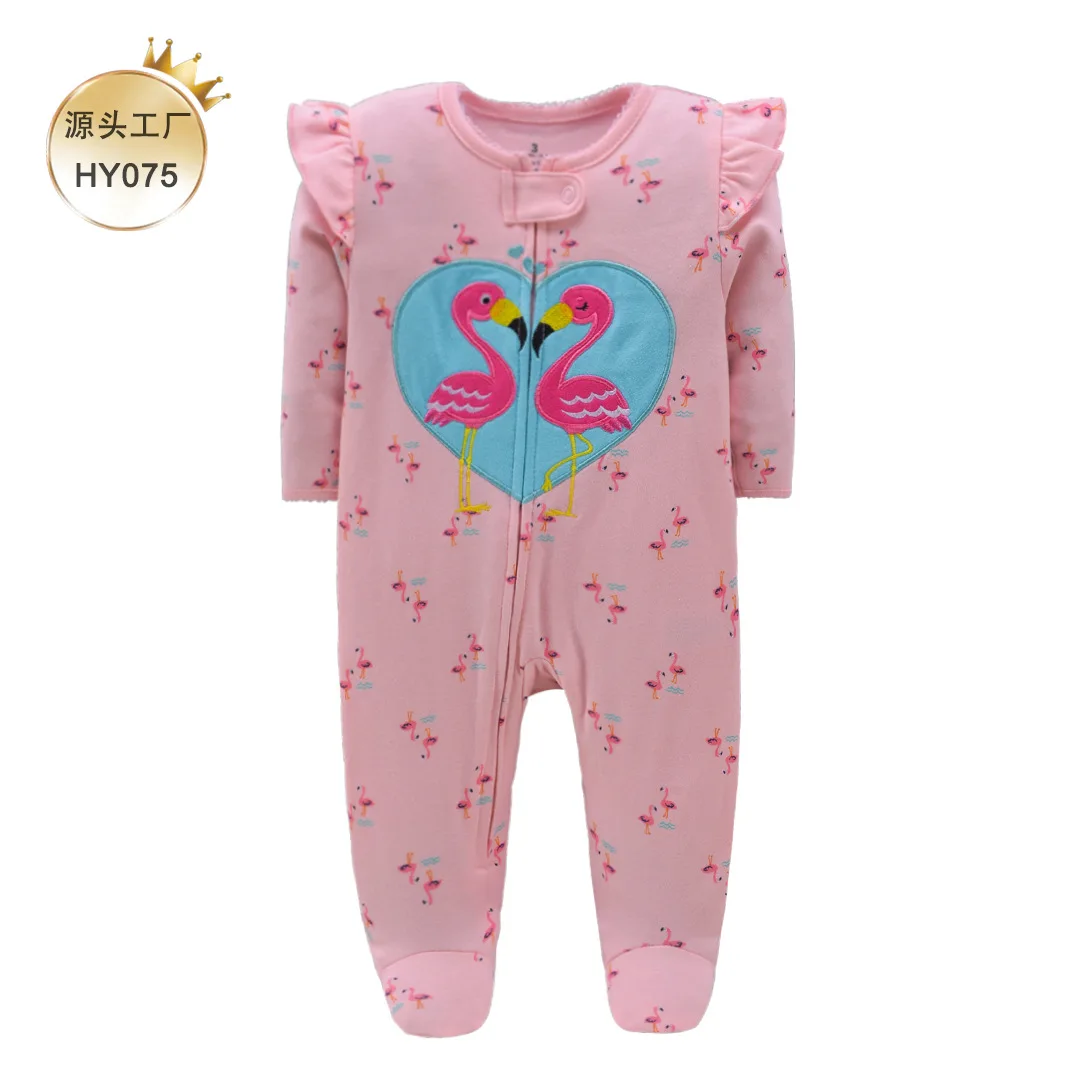 New Baby Pajamas Zipper Cotton Romper Foot Cover Newborn Boys Jumpsuit Bebe Items Girls Outfit 0-12m