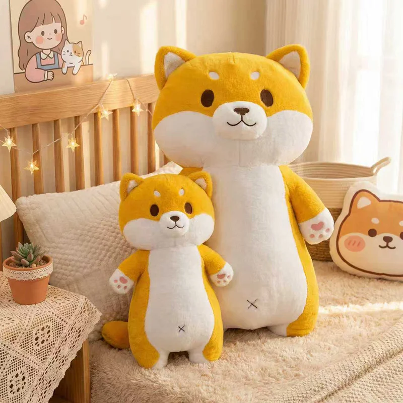 

90-150cm Kawaii Big Fat Belly Shiba Inu Plush Toy Stuffed Soft Long Animal Dog Pillow Nap Cushion Creative Birthday Gift for Kid