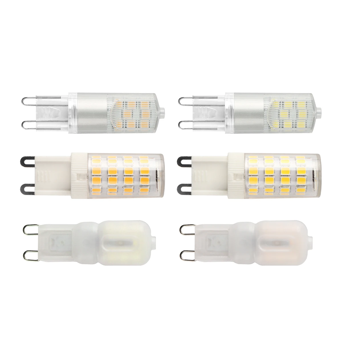 1-10P Najjaśniejsza lampa LED G9 AC220V 3W Ceramiczna żarówka LED SMD2835 360 Kąt wiązki Żyrandol Reflektor Wymień światła halogenowe