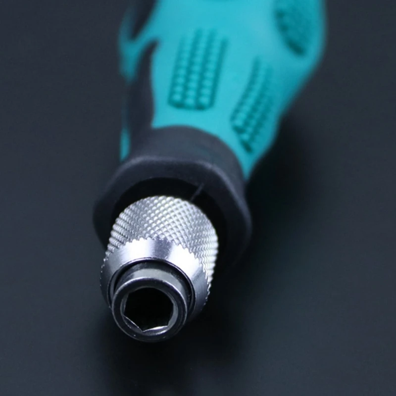 Comfortable 1/4 Screwdriver Handle Non-slip Firm for Long Short Screw Driver Bit Holder Socket Wrench Tools Replacement