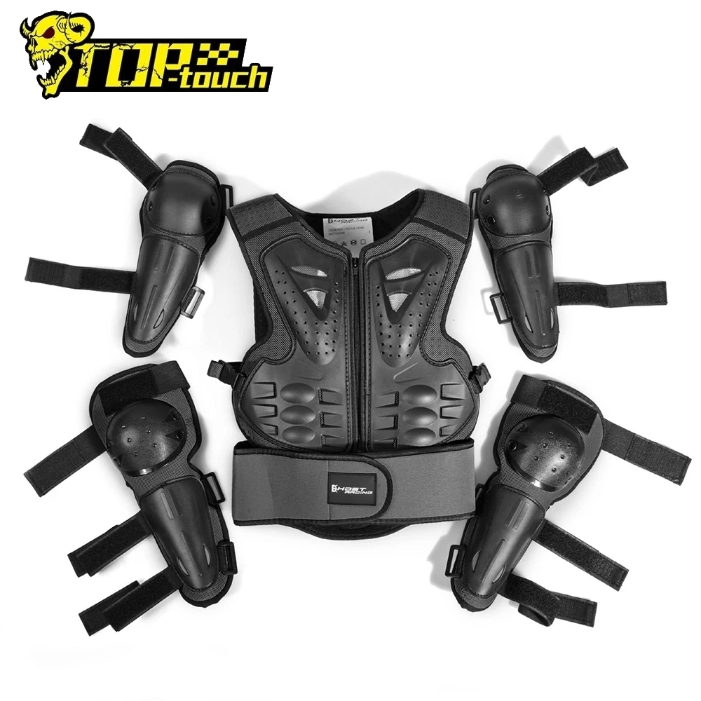 

Kid Motorcycle Armor Jacket Child Protective Gear Motocross Anti-Fall Riding Suits Motorcycle Body Armor Racing Knee Elbow Pads