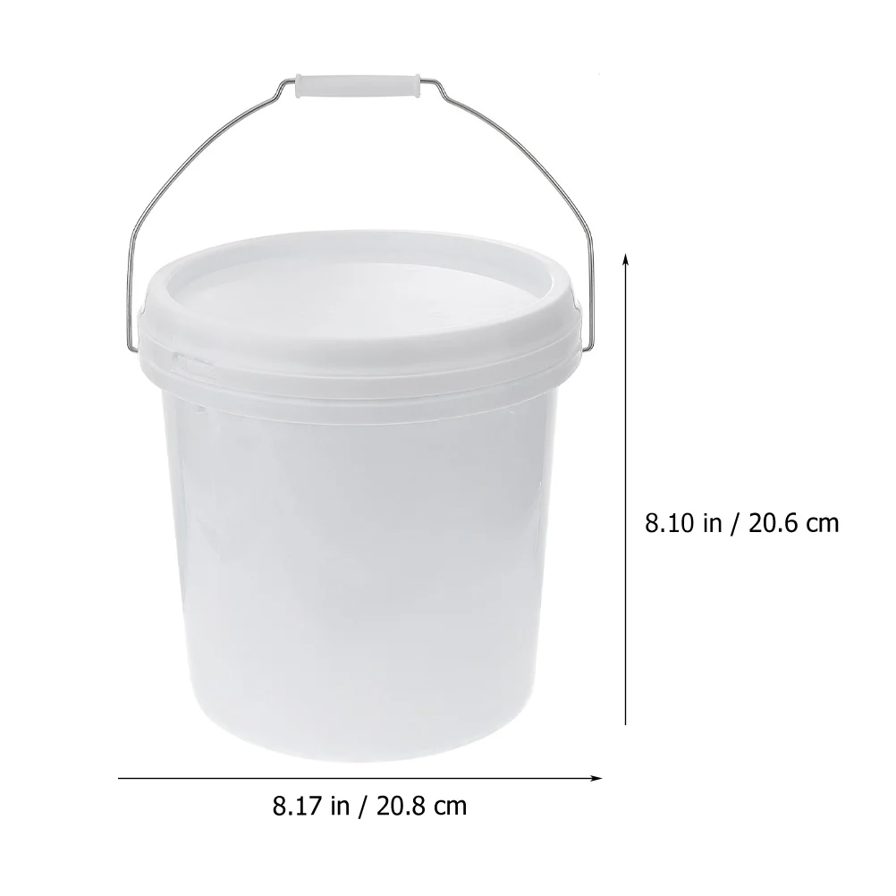 Household Sealed Plastic Small Water Portable Pet Food Storage Container Gallon Paint Pail Lightweight Sturdy Design Multi