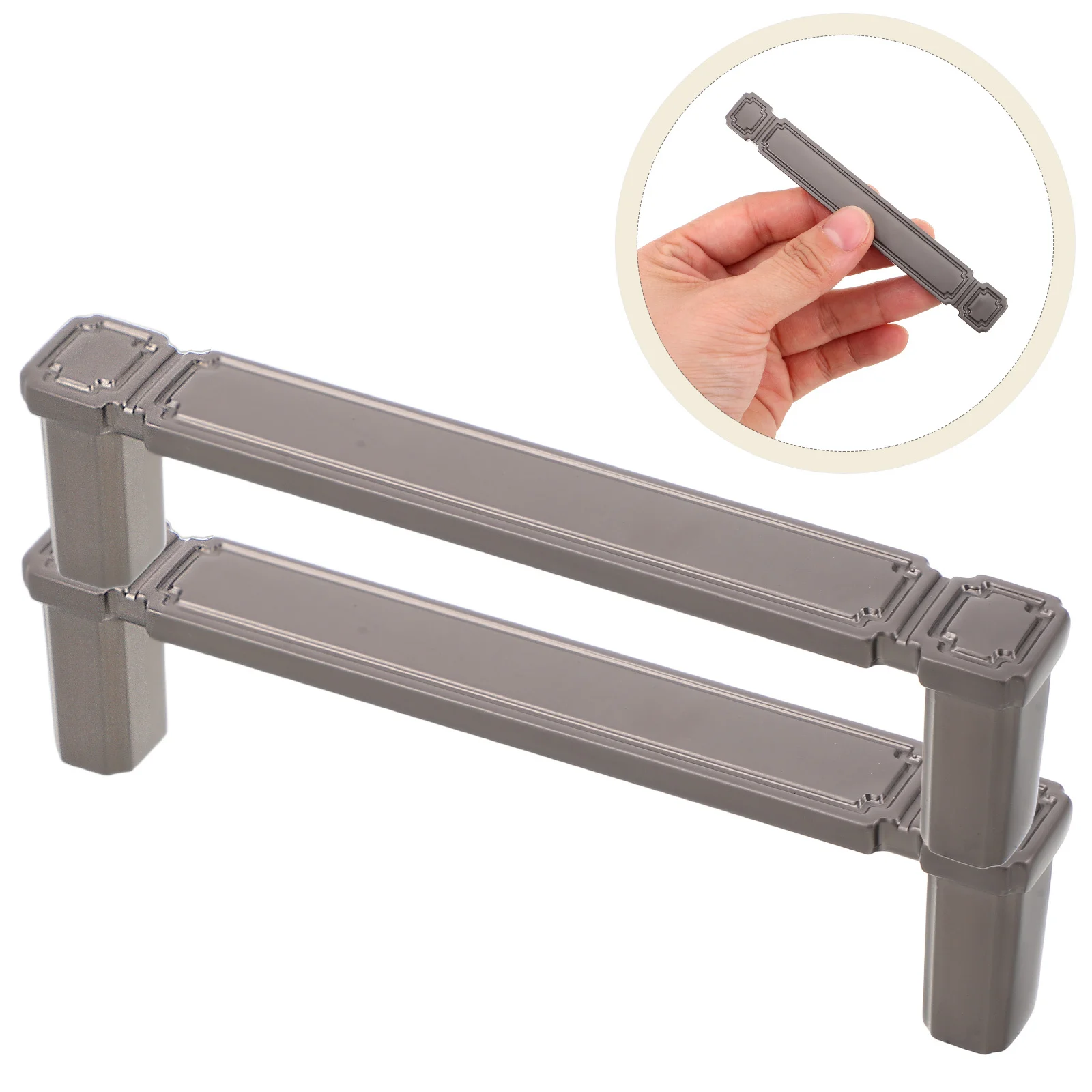 

2Pcs Durable Zinc Alloy Handles Modern Cabinet Door Pulls Stylish Furniture Hardware for Home Commercial Use Furniture Handles